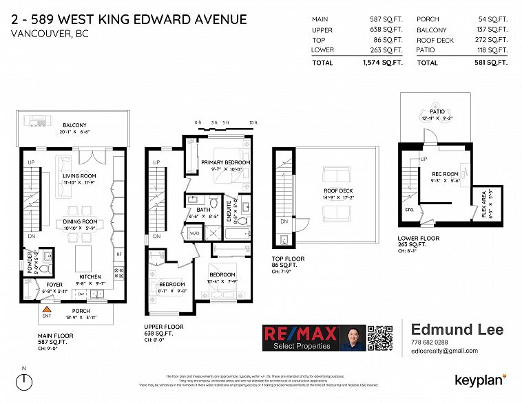 2 589 W King Edward Avenue