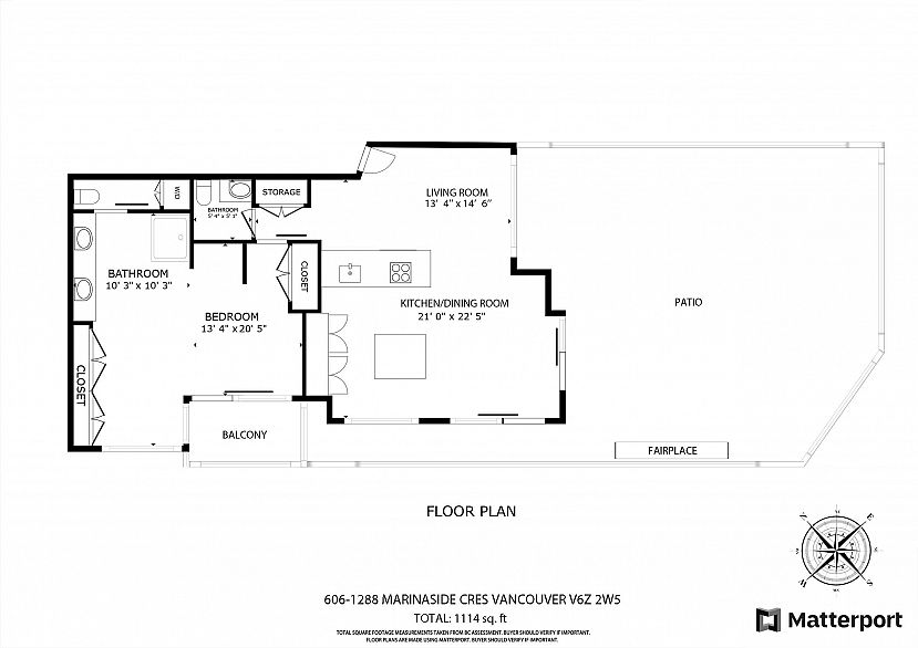 606 1288 Marinaside Crescent