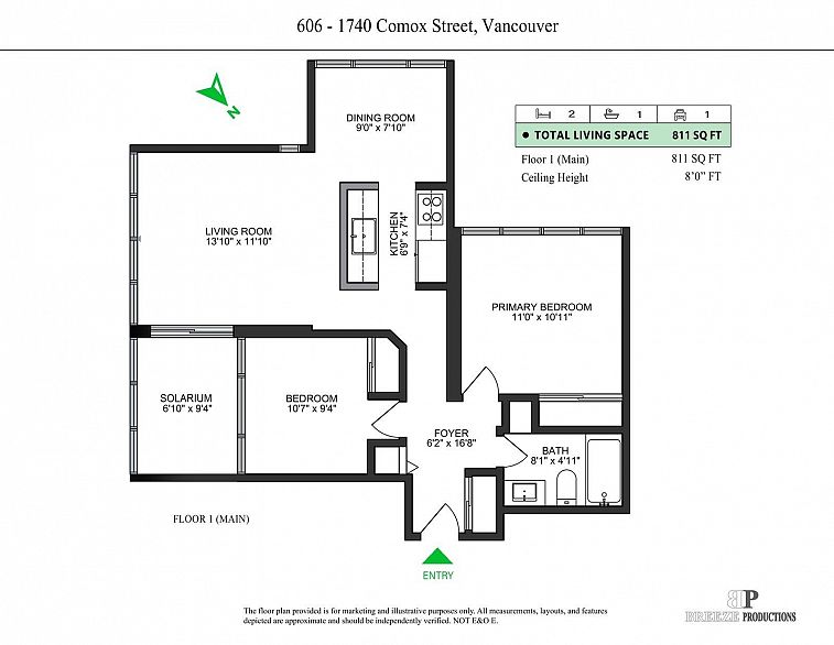 606 1740 Comox Street