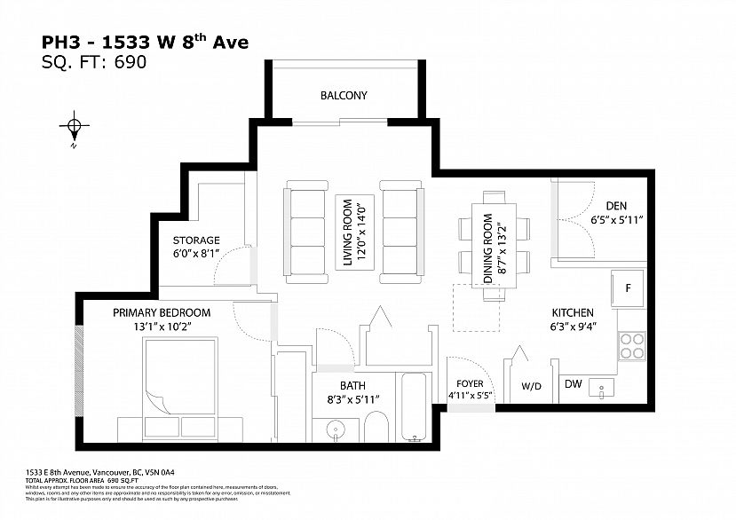 PH3 1533 E 8th Avenue