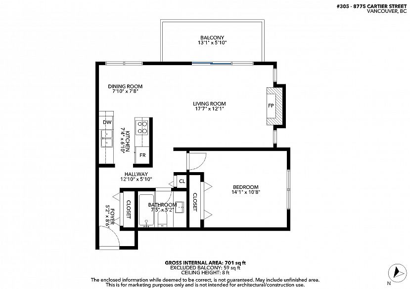 305 8775 Cartier Street