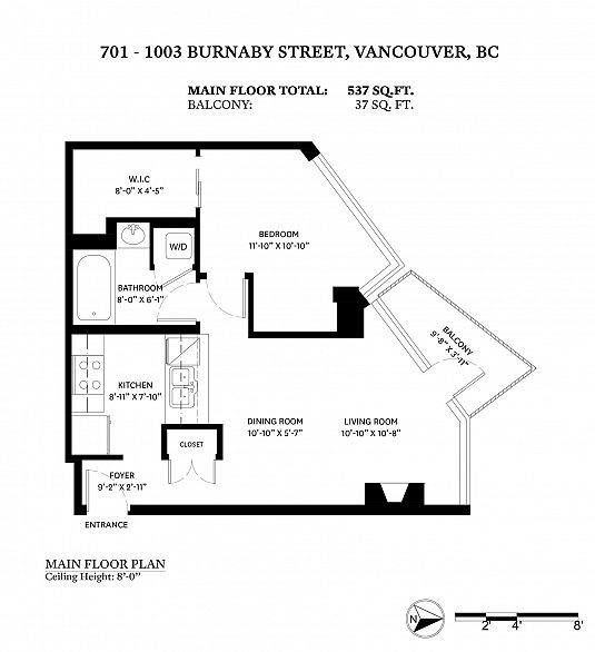 801 1003 BURNABY STREET, Vancouver BC V6E 4R7