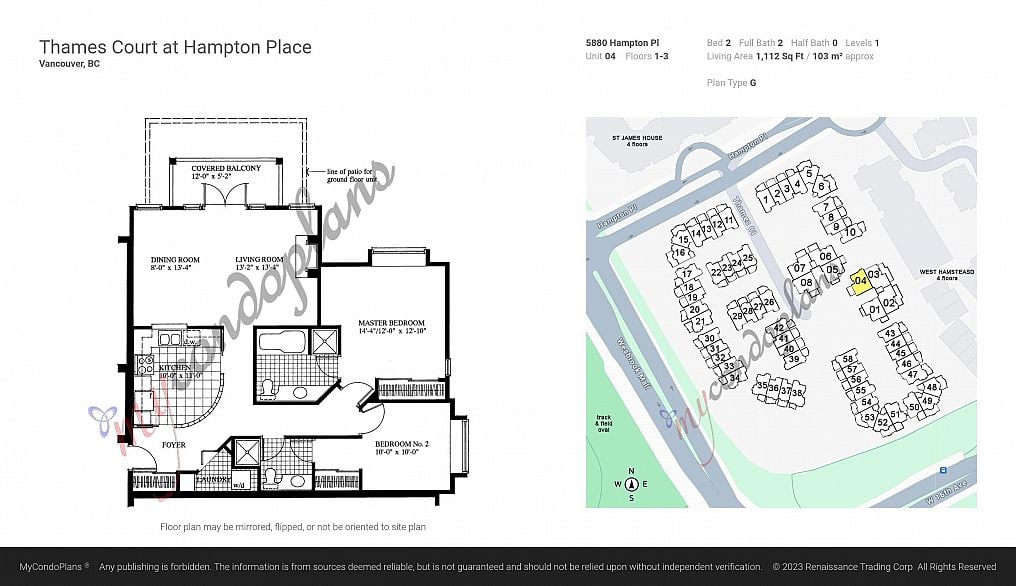 104 5880 Hampton Place