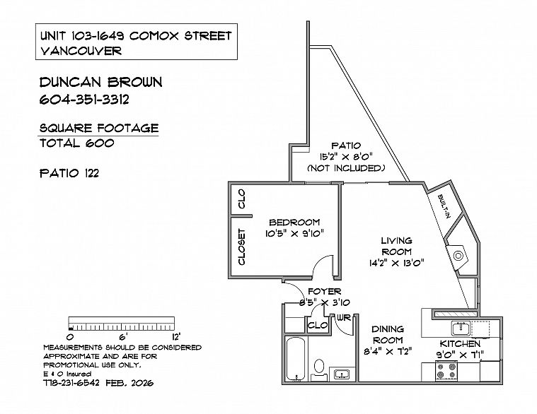 103 1649 Comox Street