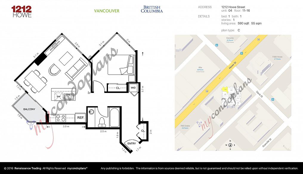 1504 1212 Howe Street