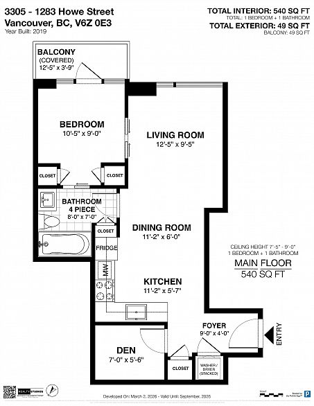 3305 1283 Howe Street