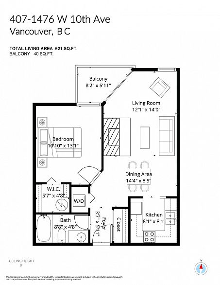 407 1476 W 10th Avenue