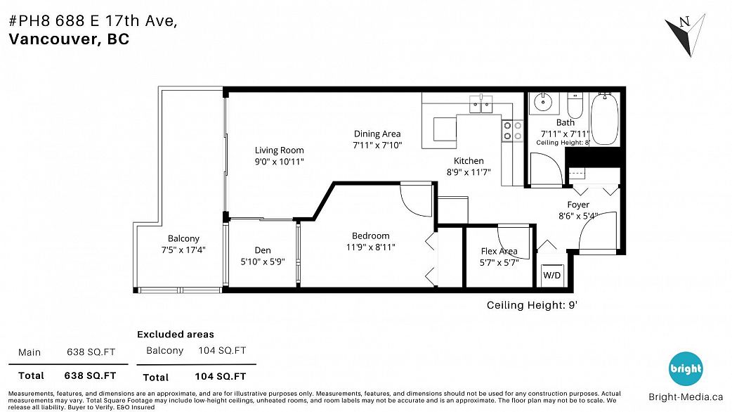 PH8 688 E 17th Avenue