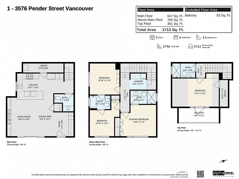 1 3576 E Pender Street