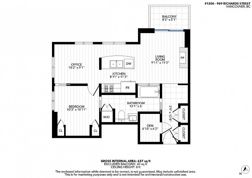 1206 969 Richards Street