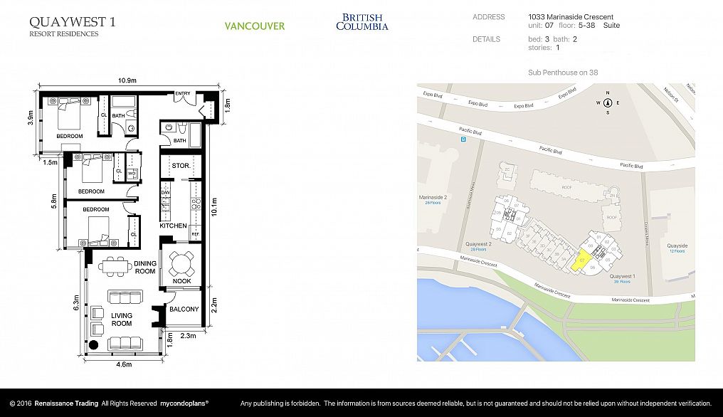 1507 1033 Marinaside Crescent