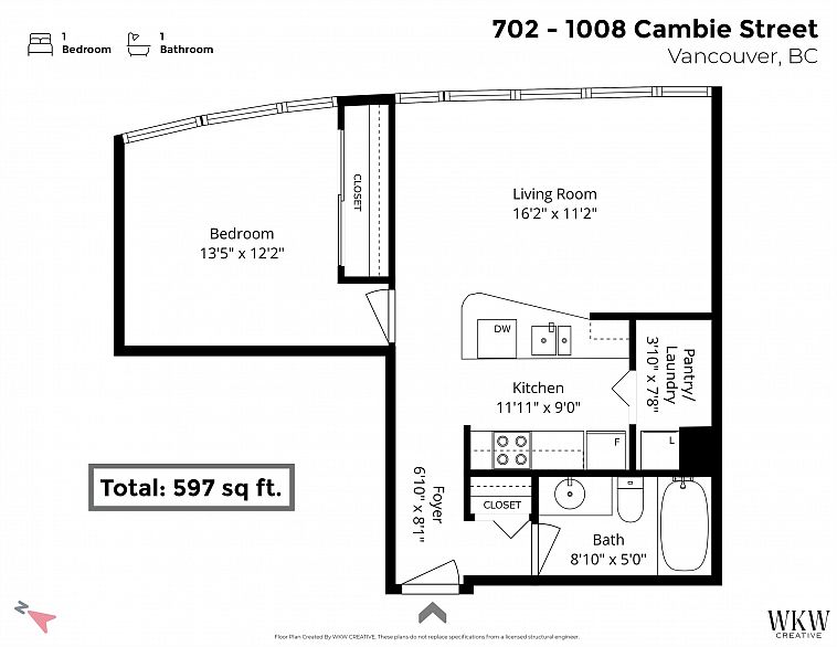 702 1008 Cambie Street