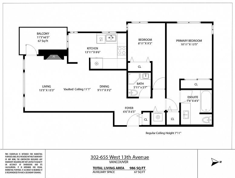 302 655 W 13th Avenue