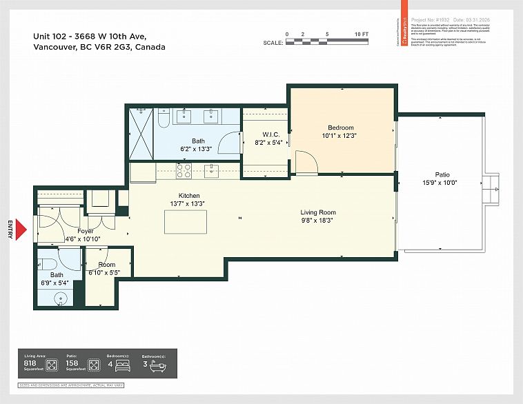 102 3668 W 10th Avenue