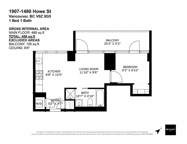 1907 1480 HOWE STREET, Vancouver BC V6Z 0G5