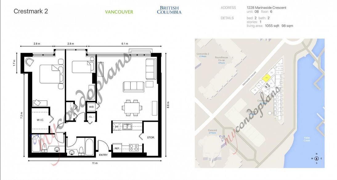 608 1228 Marinaside Crescent Street