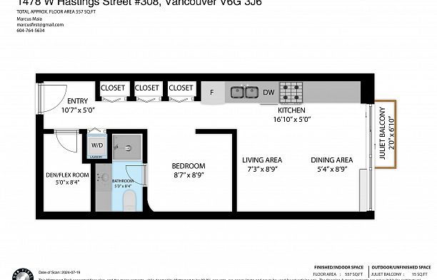 308 1478 W HASTINGS STREET Coal Harbour