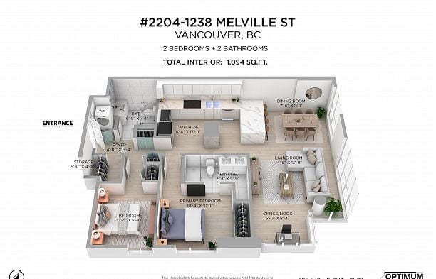 2204 1238 MELVILLE STREET Coal Harbour