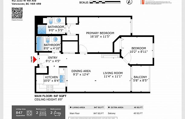 412 3333 W 4th Avenue Kitsilano