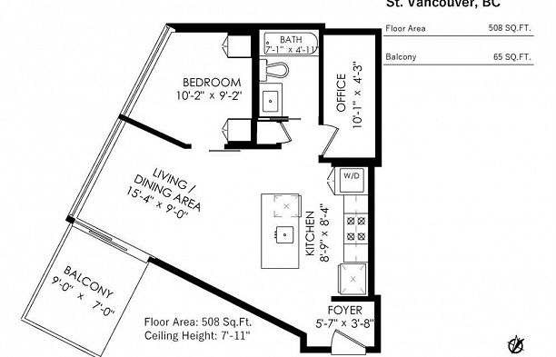 1508 1255 SEYMOUR STREET, Vancouver BC V6B 0H1 Downtown VW