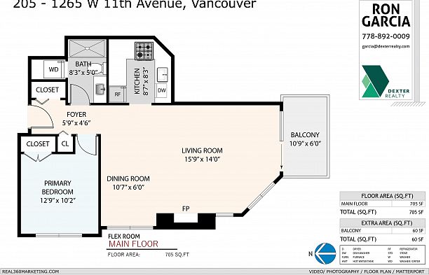 205 1265 W 11th Avenue Fairview VW