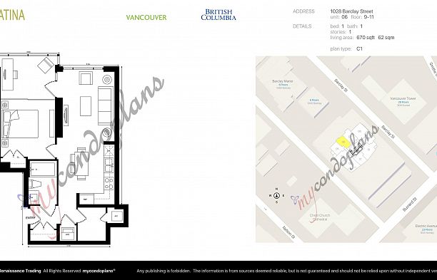 1106 1028 BARCLAY STREET, Vancouver BC V6E 0B1 West End VW
