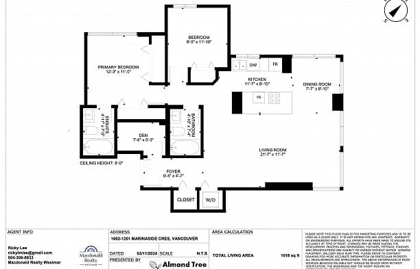 1602 1201 Marinaside Crescent Yaletown