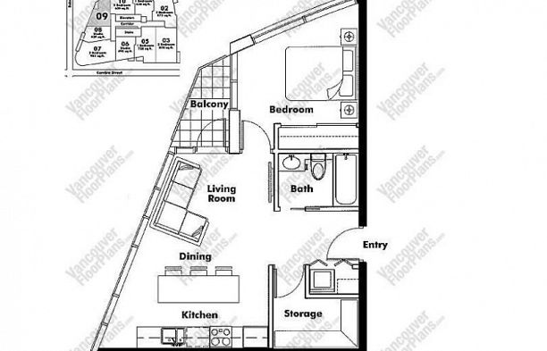 2209 233 ROBSON STREET, Vancouver BC V6B 0E3 Downtown VW