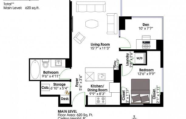 502 1331 W Georgia Street Coal Harbour