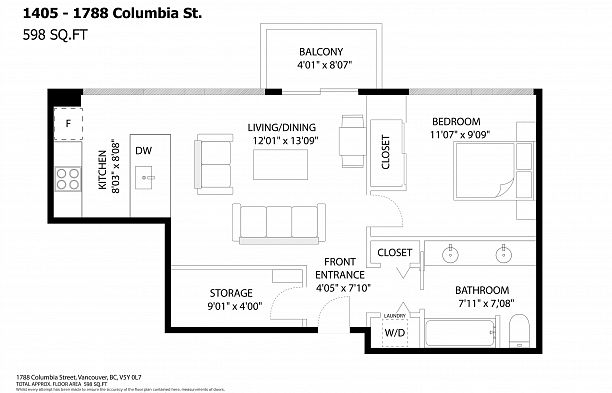 1405 1788 Columbia Street False Creek