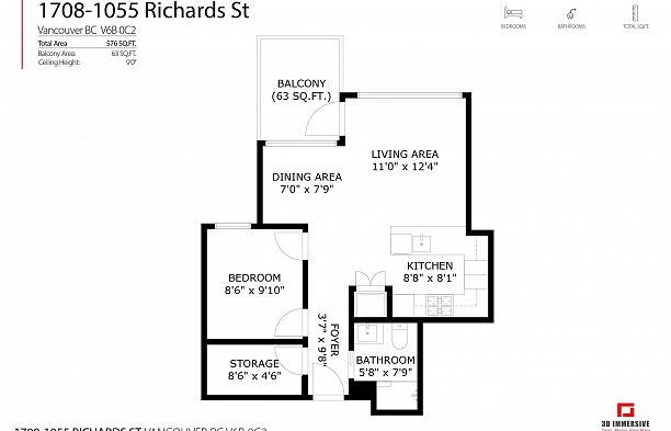 1708 1055 Richards Street Downtown VW