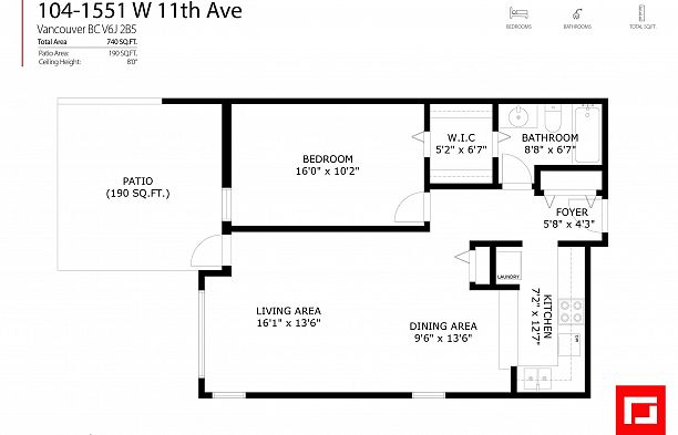 104 1551 W 11th Avenue Fairview VW