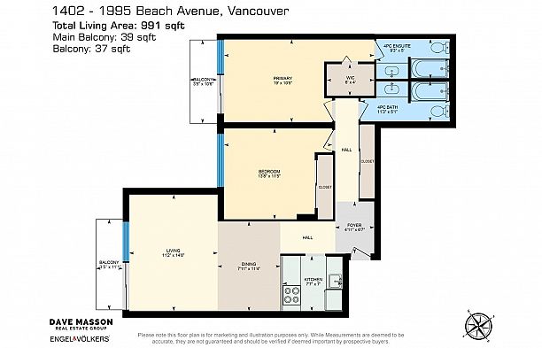 1402 1995 Beach Avenue West End VW