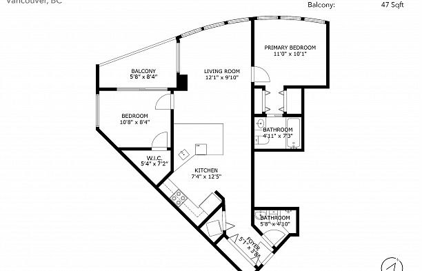 1401 907 Beach Avenue Yaletown
