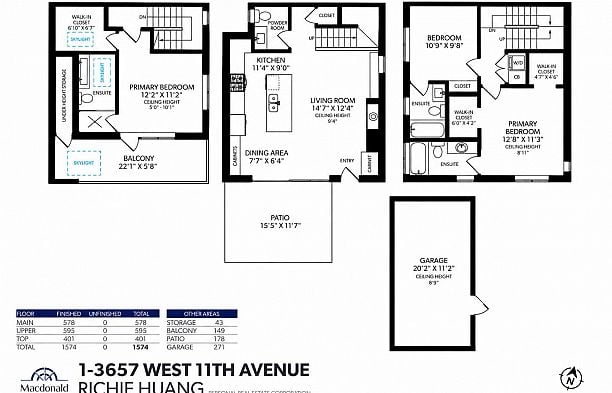 1 3657 W 11th Avenue Kitsilano
