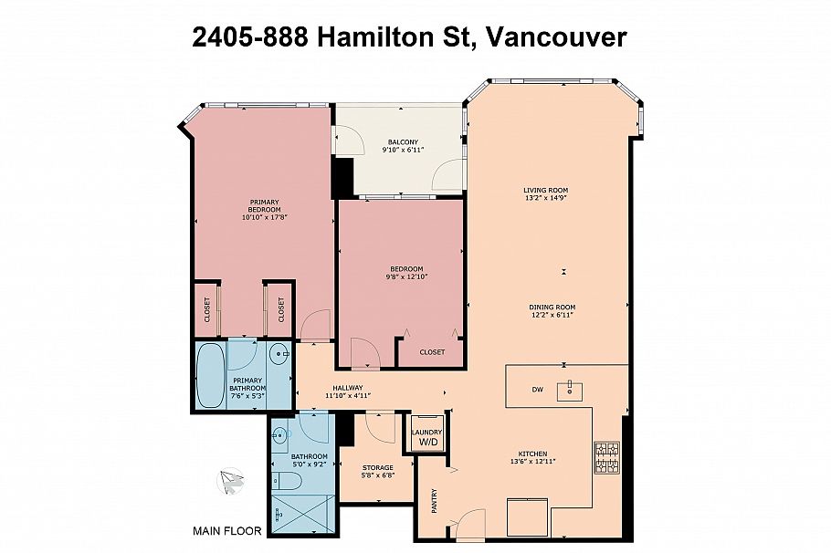 2405 888 Hamilton Street Vancouver, BC - 34