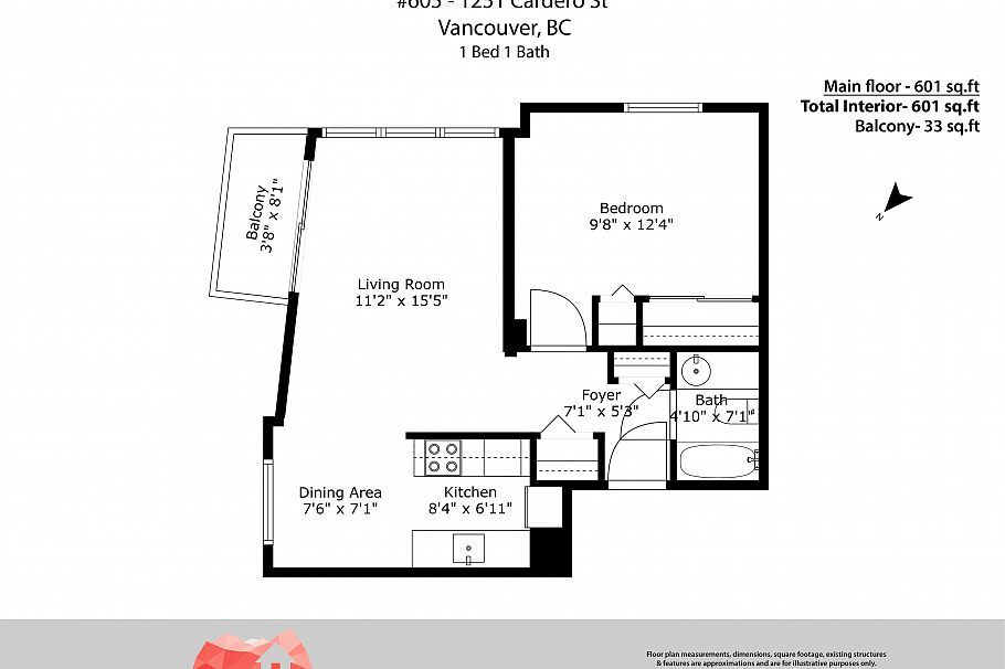 605 1251 Cardero Street Vancouver, BC - 2