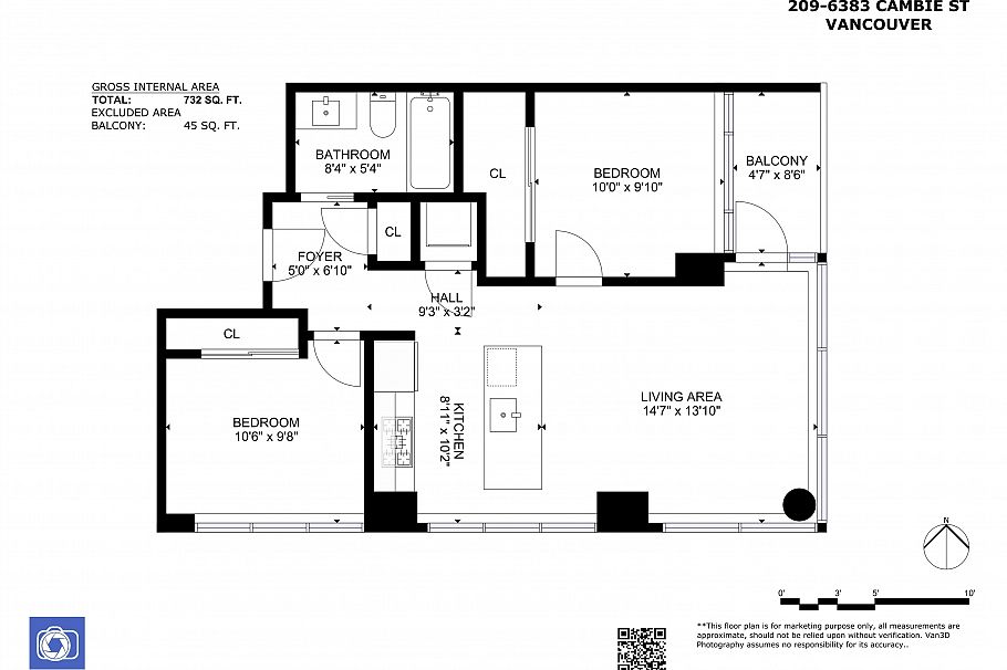 209 6383 Cambie Street Vancouver, BC - 29