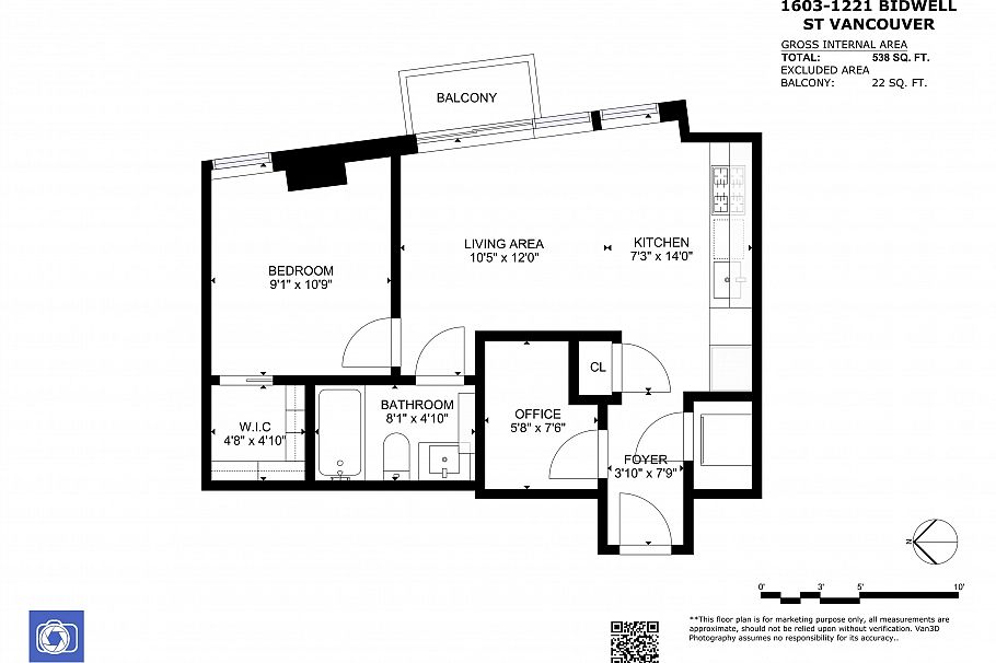 1603 1221 Bidwell Street Vancouver, BC - 10