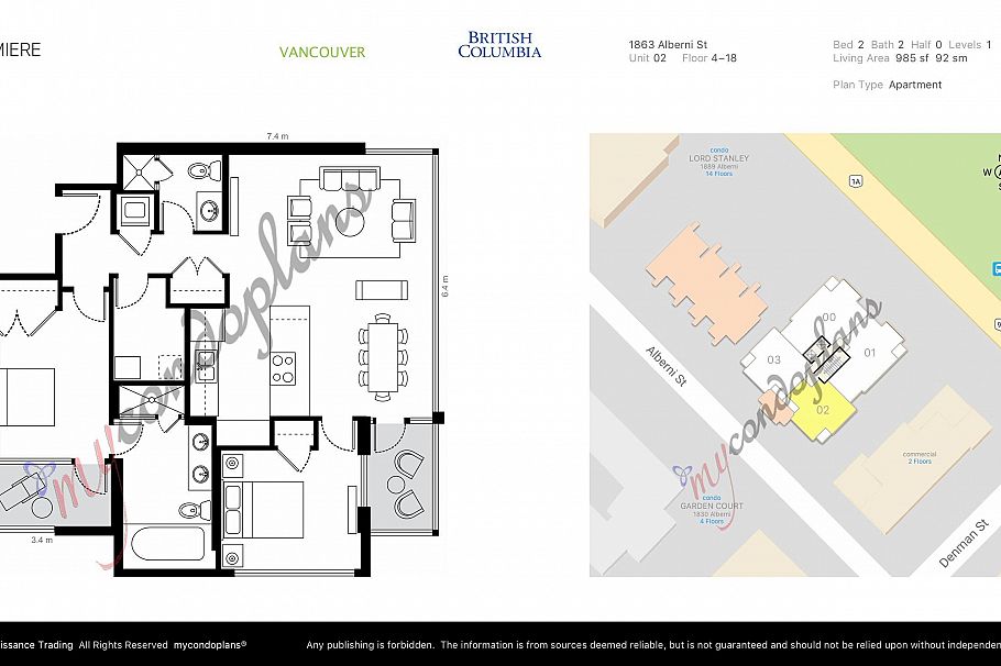 1602 1863 Alberni Street Vancouver, BC - 21