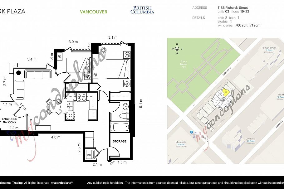 2203 1188 Richards Street Vancouver, BC - 31
