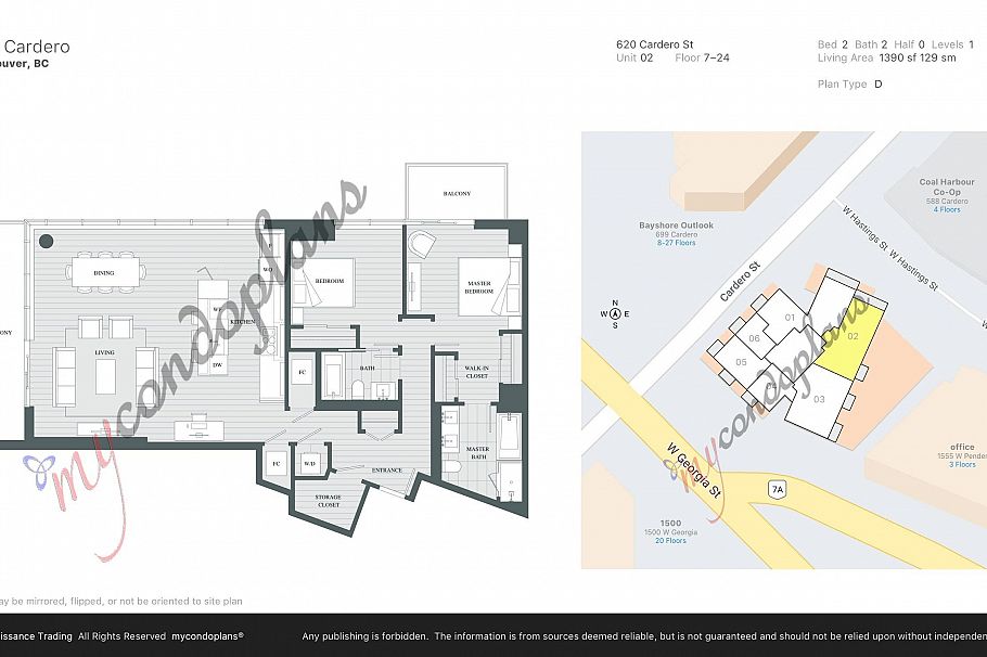 1102 620 Cardero Street Vancouver, BC - 14