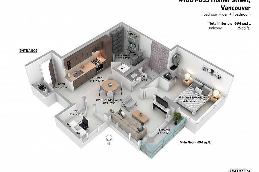 1601 833 Homer Street Vancouver, BC - 21