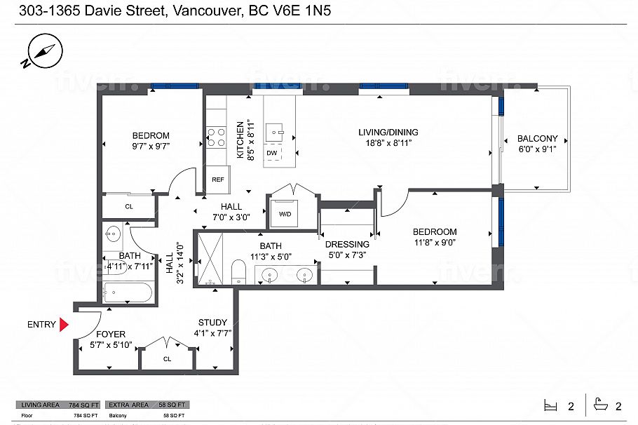 303 1365 Davie Street Vancouver, BC - 27