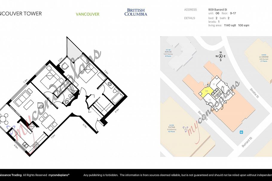 1206 909 Burrard Street Vancouver, BC - 40