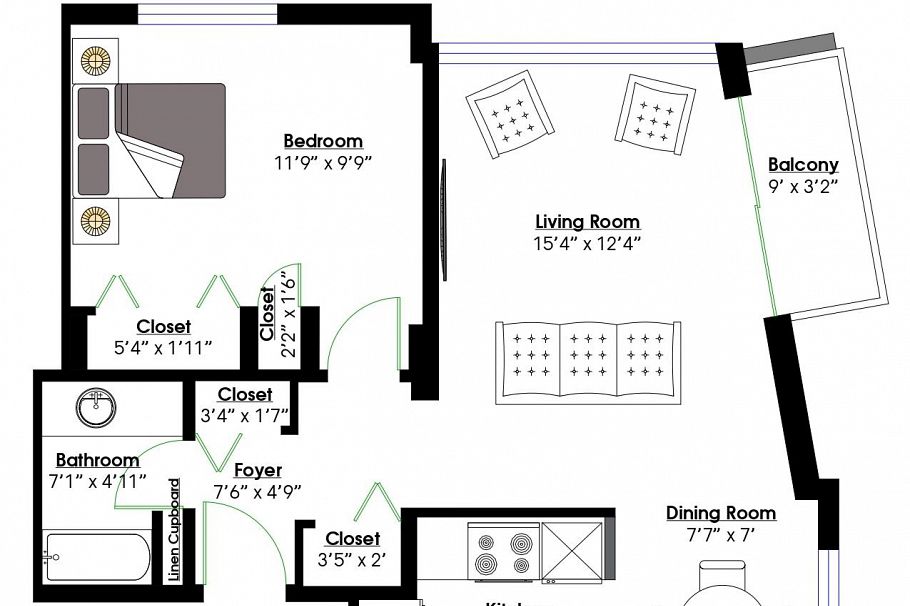 2208 1251 Cardero Street Vancouver, BC - 16