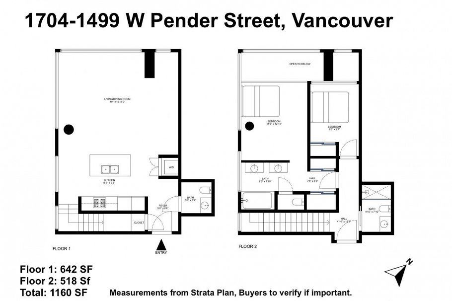 1704 1499 W Pender Street Vancouver, BC - 29