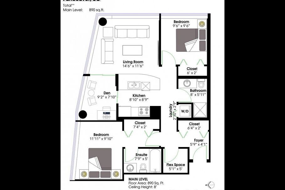 1710 610 Granville Street Vancouver, BC - 14