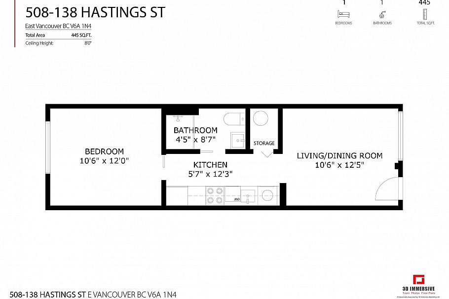 508 138 E Hastings Street Vancouver, BC - 3