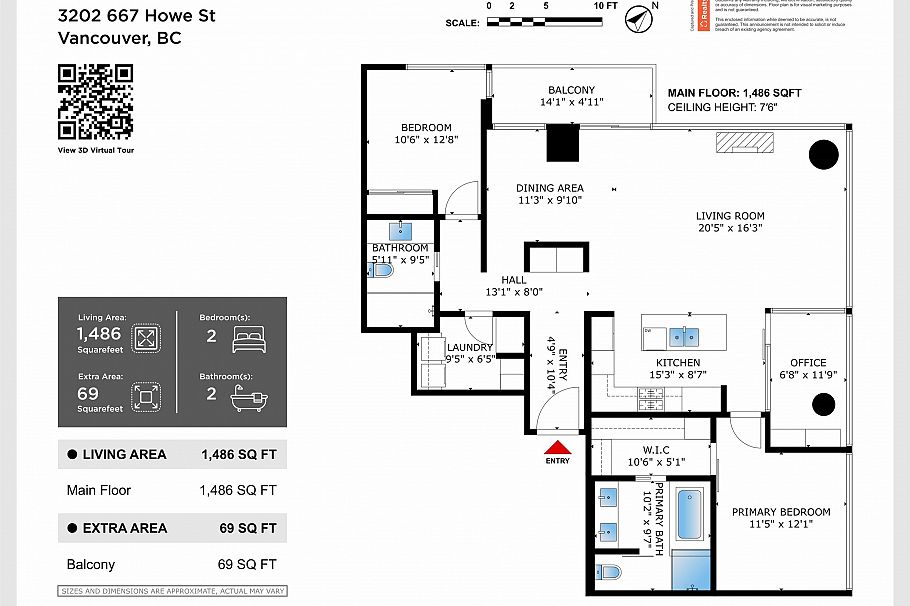3202 667 Howe Street Vancouver, BC - 40